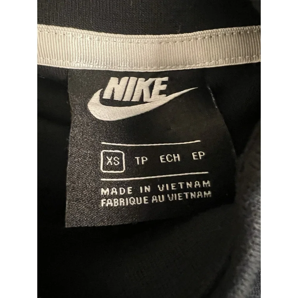 Women's Nike Crop Top‎ Scuba Hoodie Size Small Black